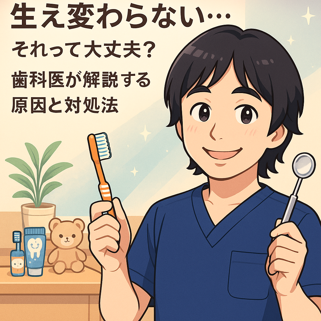 子どもの歯がなかなか生え変わらない…それって大丈夫？歯科医が解説する原因と対処法