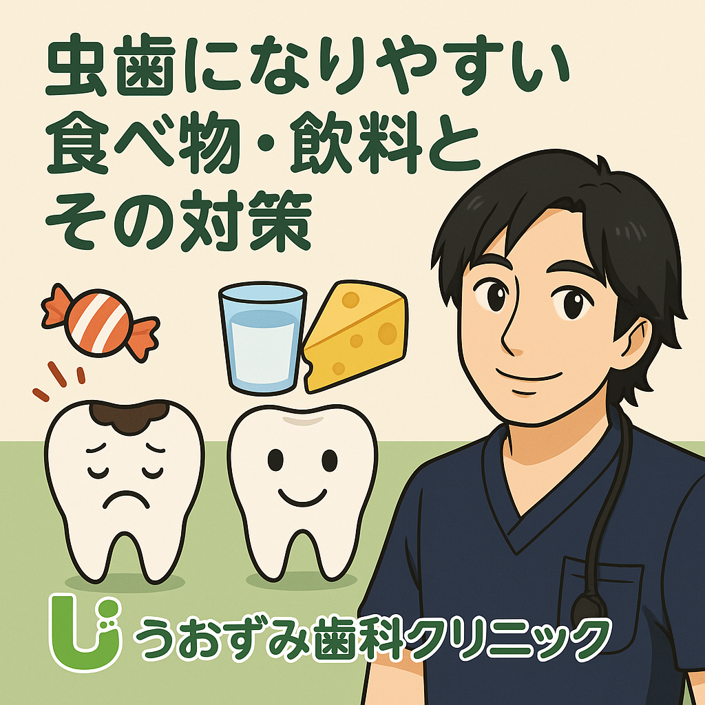 🦷虫歯になりやすい食べ物・飲料とその対策｜幸田町の歯医者・うおずみ歯科クリニック