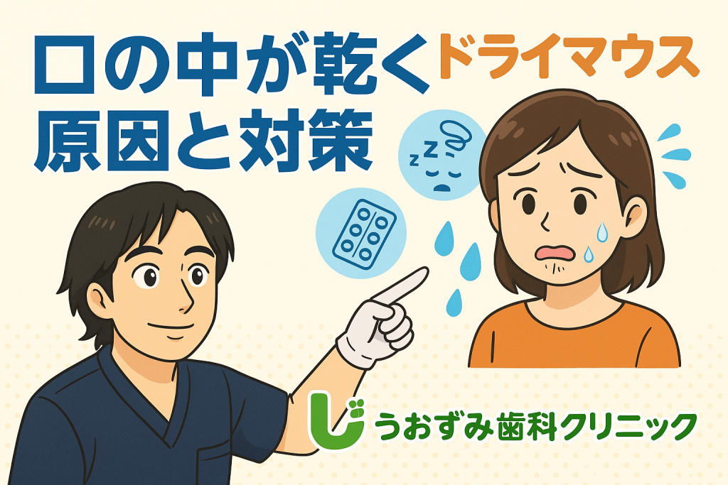 👄口の中が乾く…それ、放置していませんか？ドライマウスと歯医者でできること｜幸田町のうおずみ歯科クリニック